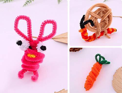 100 Pcs Multi-Color Pipe Cleaners Chenille Stems for DIY Craft Art Decorations - Picture 3 of 7