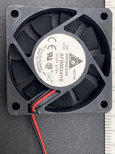 Delta 6cm AFB0624HB 6015 24V 0.12A Industrial Control Inverter Cooling Fan 2line - Picture 2 of 4
