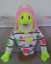 One Blacklight Economy Puppet Girl-Your choice of face color/hair