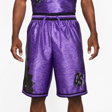 Image of Size 2XL- Nike Men’s LeBron x Space Jam 2 Goon Squad Shorts, Hyper Grape/Black.