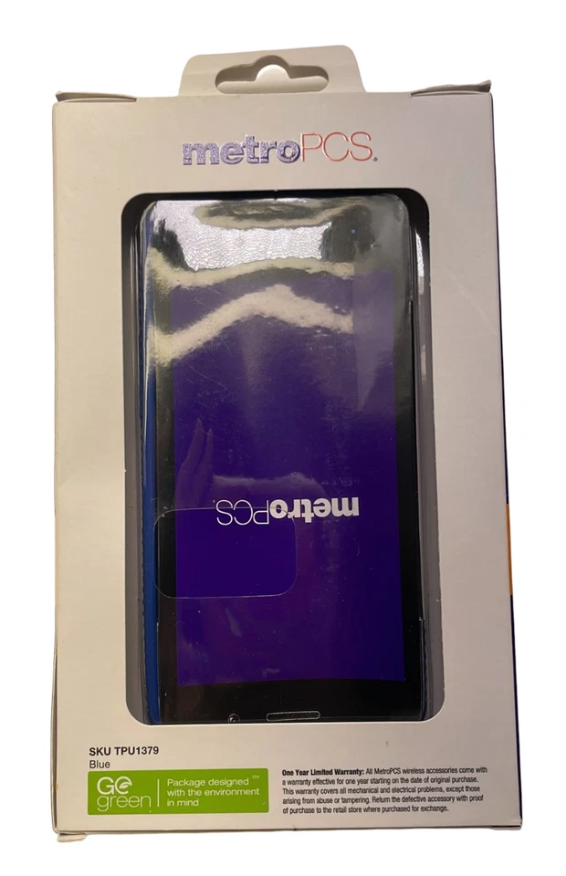 Funda de gel Metro PCS para ZTE Obsidian, azul Foto 2 de 4