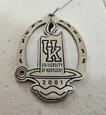University Of Kentucky Wildcats ~ 2001 Commemorative Pewter Ornament ~ w/Box
