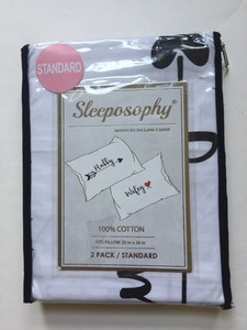 sleeposophy pillowcases hubby wifey standard size wedding gift standard size for wedding place cards