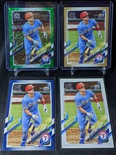 Nick Solak FS Mini Rainbow 2021 Topps Series 2 Green Foil Gold Parallel + Blue +
