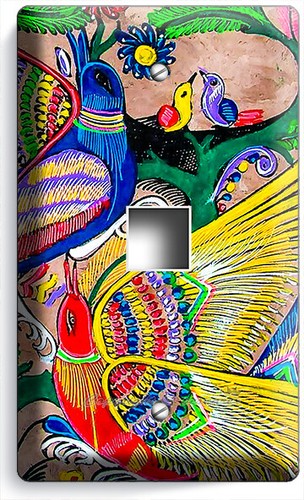 MEXICAN BIRDS ON TREE OF LIFE FOLK ARTE INTERRUTTORE LUCE USCITA PIATTO PARETE ARREDAMENTO CAMERA - Foto 20 di 34