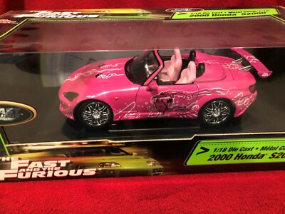 Die Cast 1:18 Fast and Furious Pink 2000 Honda S2000 ERTL (JELEN