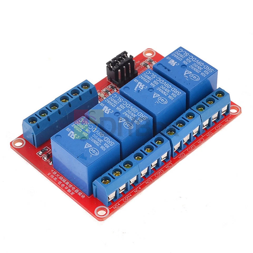 1/2/4/8 Kanal Relaisplatine Relaismodul mit Optokoppler High Low 5V 9V 12V 24V - Bild 4 von 4