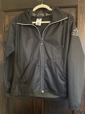 Women's Black Adidas Raincoat
