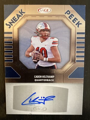 2025 Sage Sneak Peek Autograph Caden Veltkamp #SPA-CV