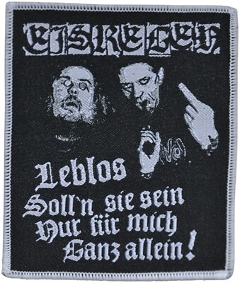 EISREGEN -Leblos solln sie sein nur für mich... 10,5 cm x 12,1 cm- Patch- 166633