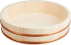 Pearl C-2961 Sushi Oke Wooden Japanese Cypress Hangiri Bowl 12 inch Rice Tub JP