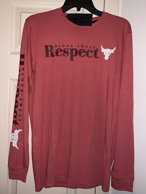 NWT Under Armour Project Rock Blood Sweat Respect BSR Small XL