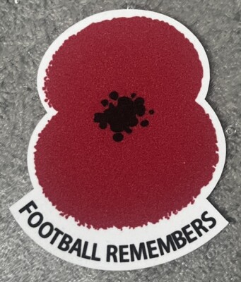 Poppy Patch For Football Shirts Football Remembers Soccer Iron On
