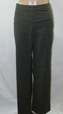 Brooks Brothers Olive Green Pants Cotton Nylon Flat Front Lightweight Stretch 6
