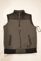 Marc Ecko Cut & Sew Men's Black And Gray Zipper Front Vest Jacket Size Small Marc Ecko Cut & Sew Men's Black And Gray Zipper Front Vest Jacket Size Small