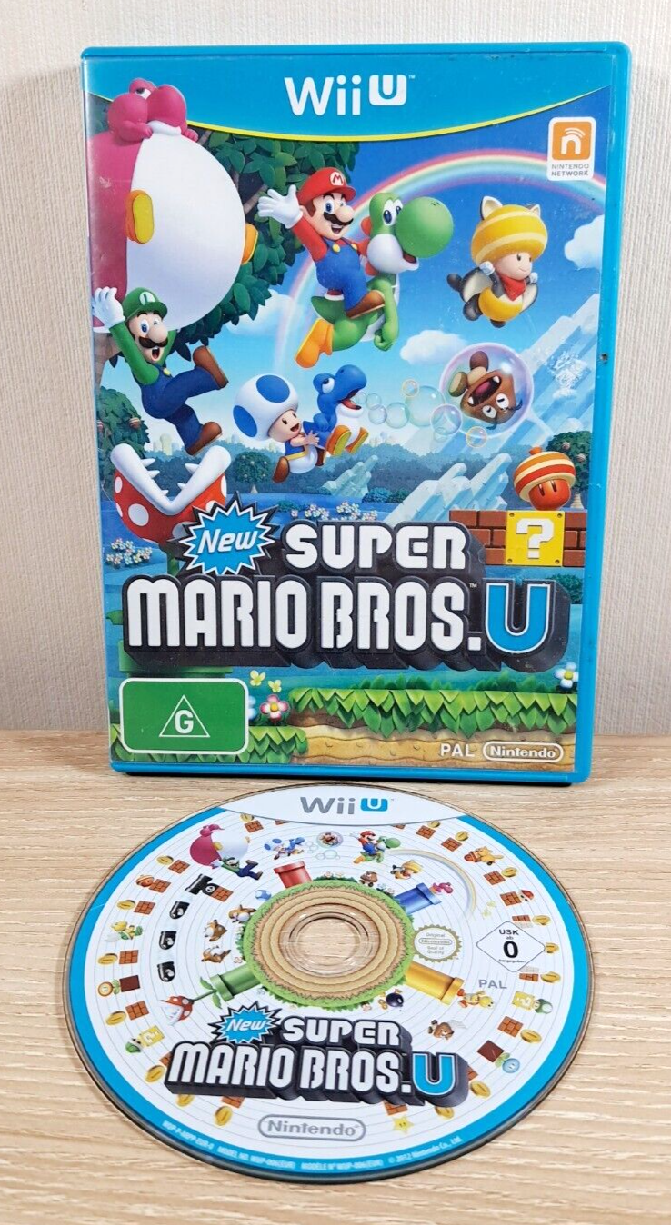 Super Mario Bros. U Nintendo Wii U game. Pal region. Australian version
