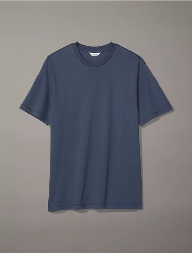 Calvin Klein CK blue supima cotton crew neck T-shirt Size S - Picture 6 of 6