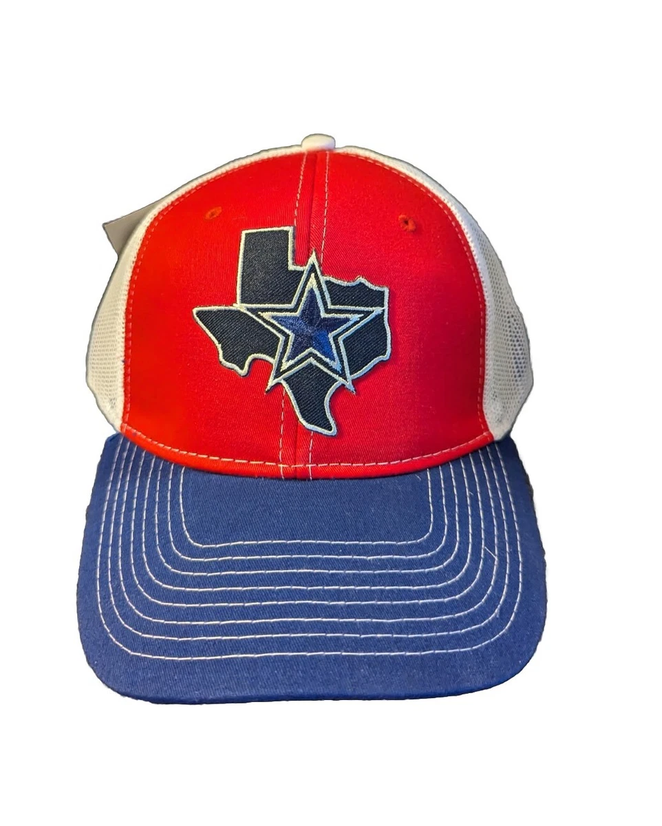 Dallas Cowboys Texas Logo Red White Blue Trucker Hat Cap New