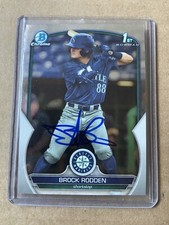 Signed 2023 Bowman Draft #BDC-171 Brock Rodden 1st Chrome Autographed