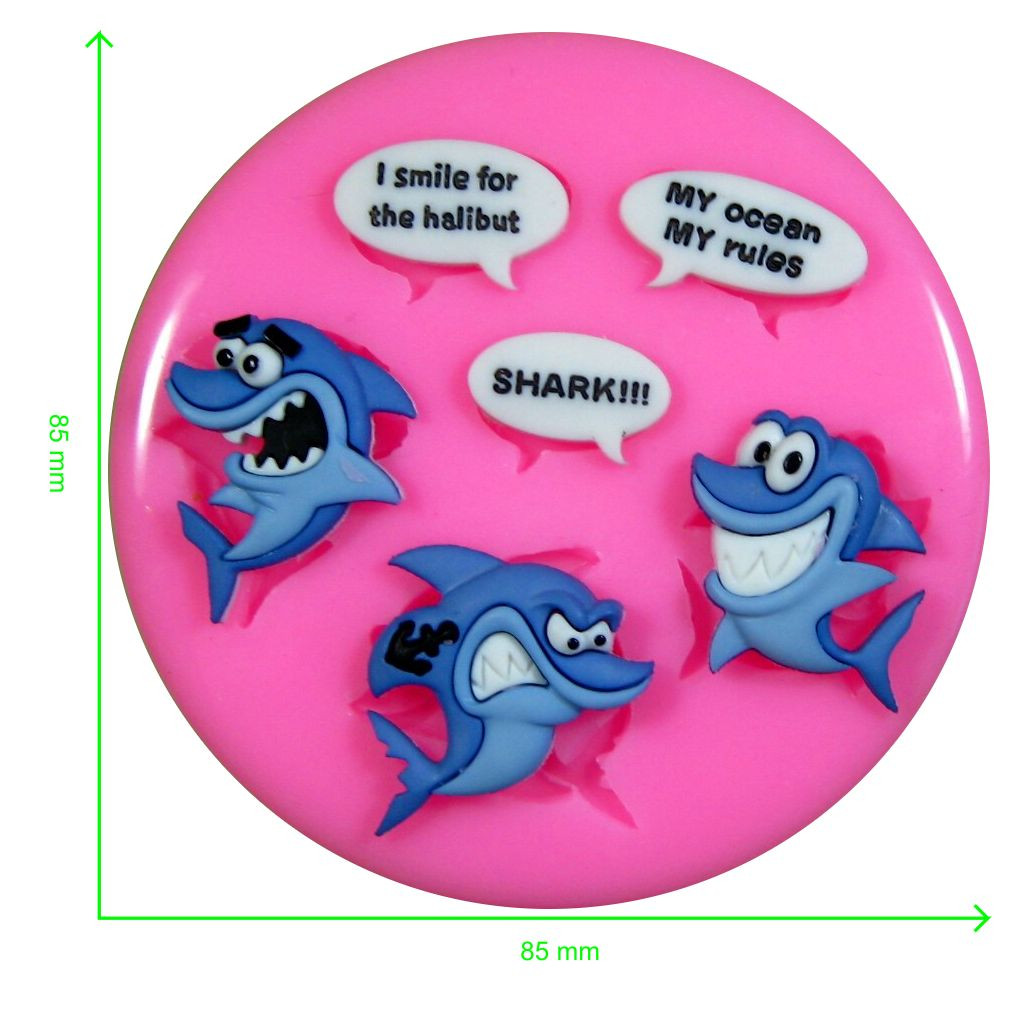 Disney Shark Tale Silicone Mould by Fairie Blessings