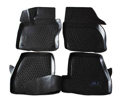 Tappetini Auto Per Focus 2016 - 4 Pezzi In Moquette Antiodore E Impermeabili, Fissaggi Inclusi
