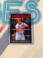 2021 Topps Series 2 #86B-17 Dylan Carlson RC 1986 35th Anniversary Blue Parallel