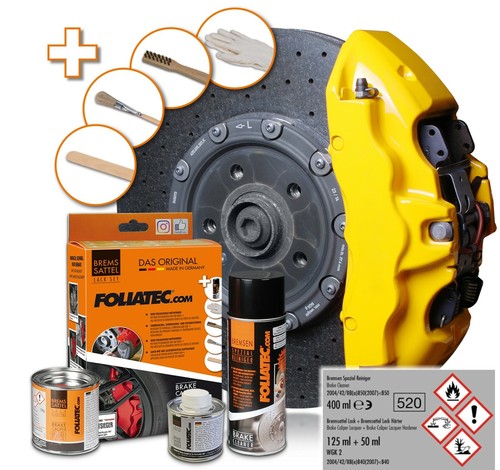 Foliatec Bremssattellack in Schwarz Rot Gold Blau Silber Gelb Grün Grau Orange - Bild 7 von 25