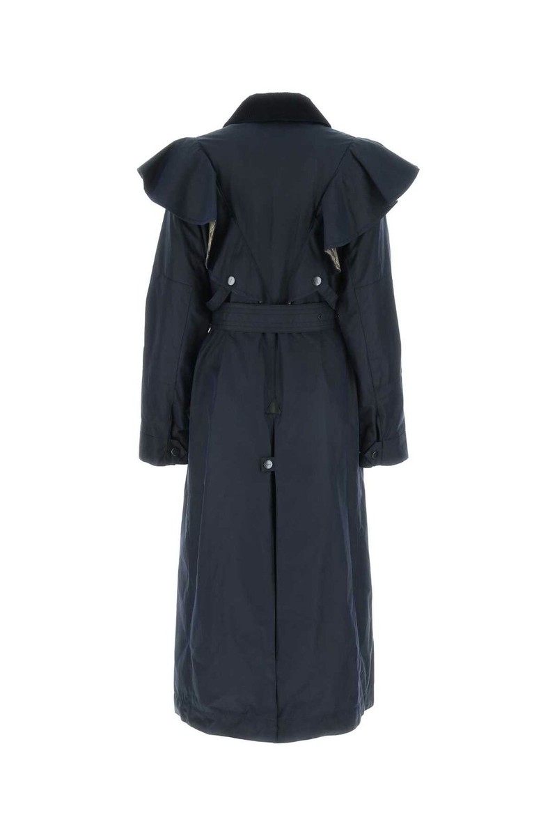 CHLOÉ x Barbour Dany Waxed Cotton Trench Coat Midi, Peat CHLOÉ x Barbour Dany Waxed Cotton Trench Coat Midi, Peat