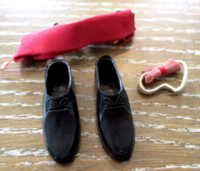 Vintage CLONE Ken Tuxedo Cummerbund Tie & Shoes Hong Kong Outfit Completer