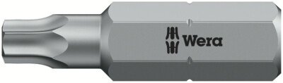 Wera 066510, 867/1 Z Torx  BO Bits With Bore Hole, TX 20 x 25 mm