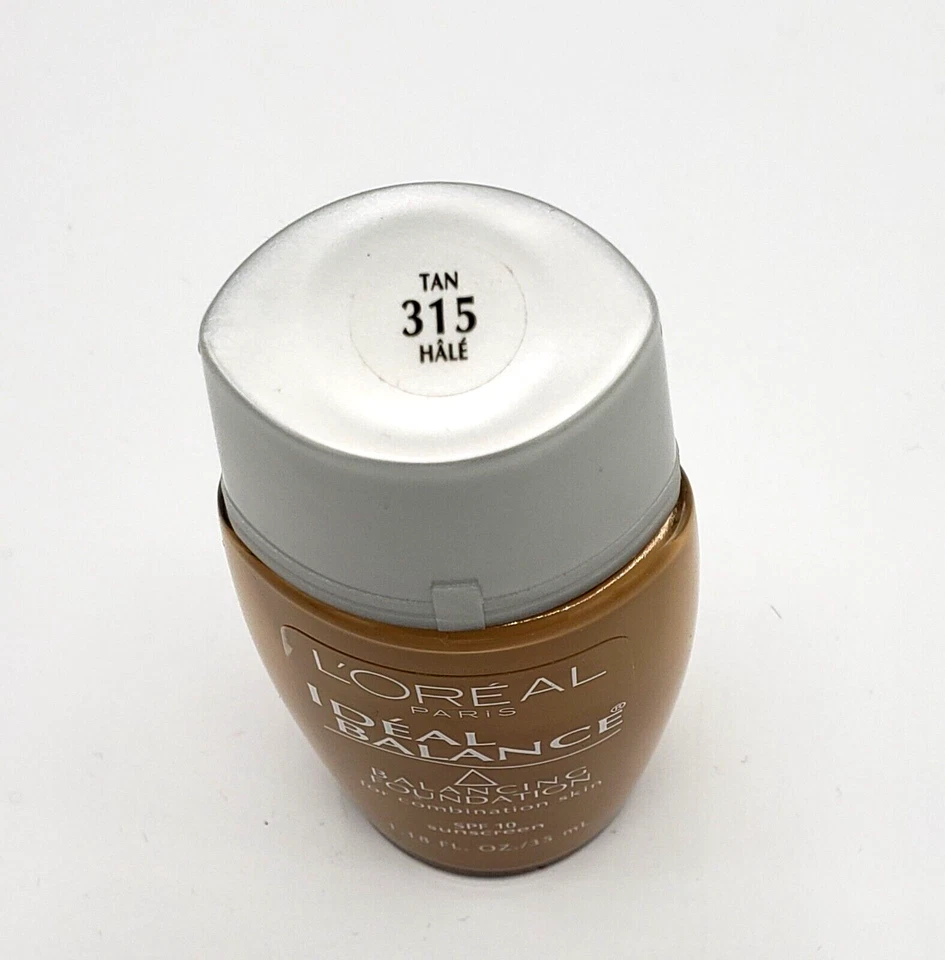 NEW L'Oreal Ideal Balance Balancing Foundation 315 TAN - Image 2 of 2