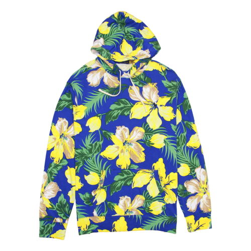 Polo Ralph Lauren Mens Royal Hibiscus Floral Spa Terry Hoodie $125 - Picture 1 of 4
