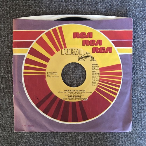 DAVID BOWIE Look Back In Anger (Stereo/Mono) U.S. Promo 7" JH-11724 RCA, EX-NM - Picture 2 of 2