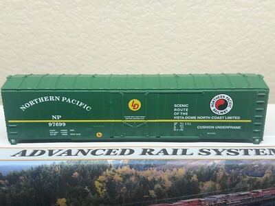 #ad NORTHERN PACIFIC 50ft PLUG DOOR BOX CAR HO Scale quot; VISTA quot; Logo NEW KIT $21.95