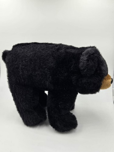 Barba Bearington con etichette montagne fumose piccolo animale peluche orso nero 9 pollici - Foto 10 di 16
