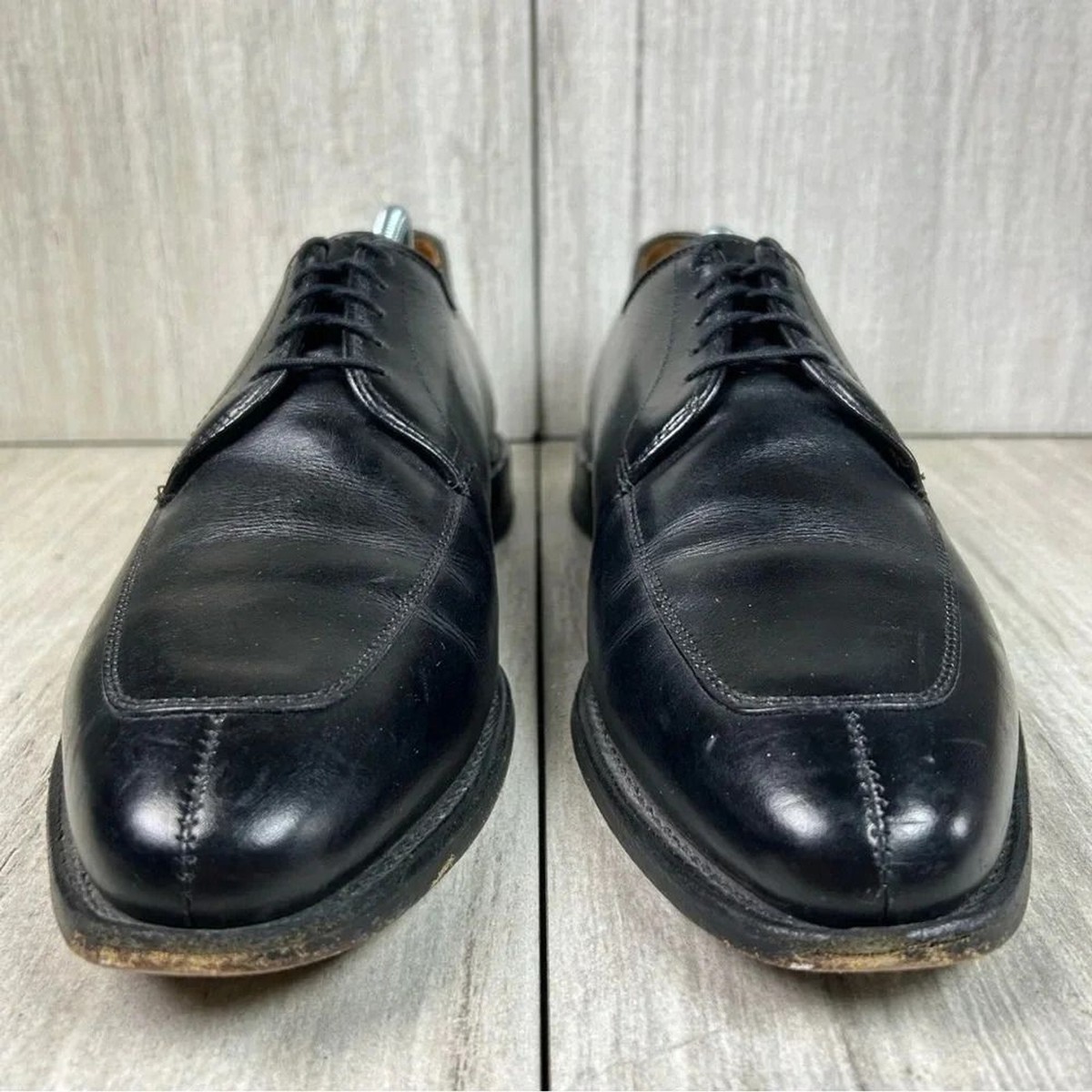 Allen Edmonds Delray Black Split Toe Oxford Derby Dress Shoe 