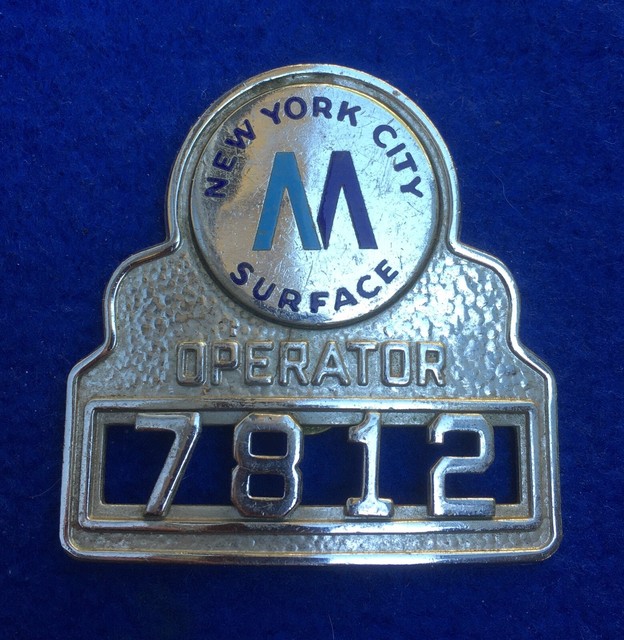 Rare Vintage New York City Transit Subway MTA Bus Surface Operator