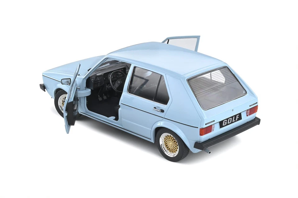 VW VOLKSWAGEN GOLF I L MKI 1982 LIGHT BLUE CUSTOM SOLIDO S1800210 1/18 CELESTE - Photo 3/4