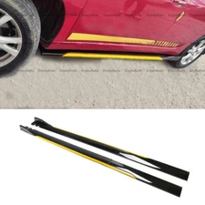 For Audi RS3 RS5 RS6 86" Side Skirt Extension Rocker Panel Splitter Black Yellow