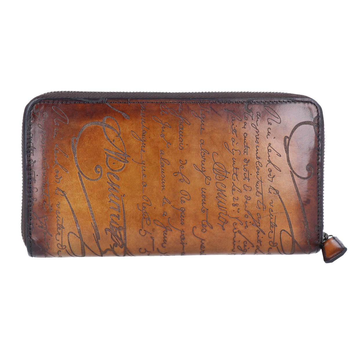 Berluti Itauba Calligraphy Scritto Long Wallet Venetian Leather 