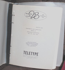 Teletype Printing Telegraph Systems Bulletin 250B Adjustments And Lubrication