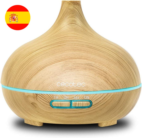 Humidificador Cecotec Ultrasónico y Difusor de Aromas con Temporizador y colores