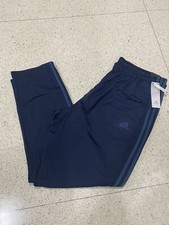 NWT Adidas Tricot JOGGER Pant Mens Training Track Pants 3 Stripe Navy Blue Sz S