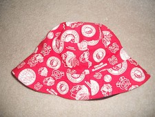 Chicago Blackhawks Hockey Floppy Hat Cap Bucket Reversible Sweet Logos Red Black