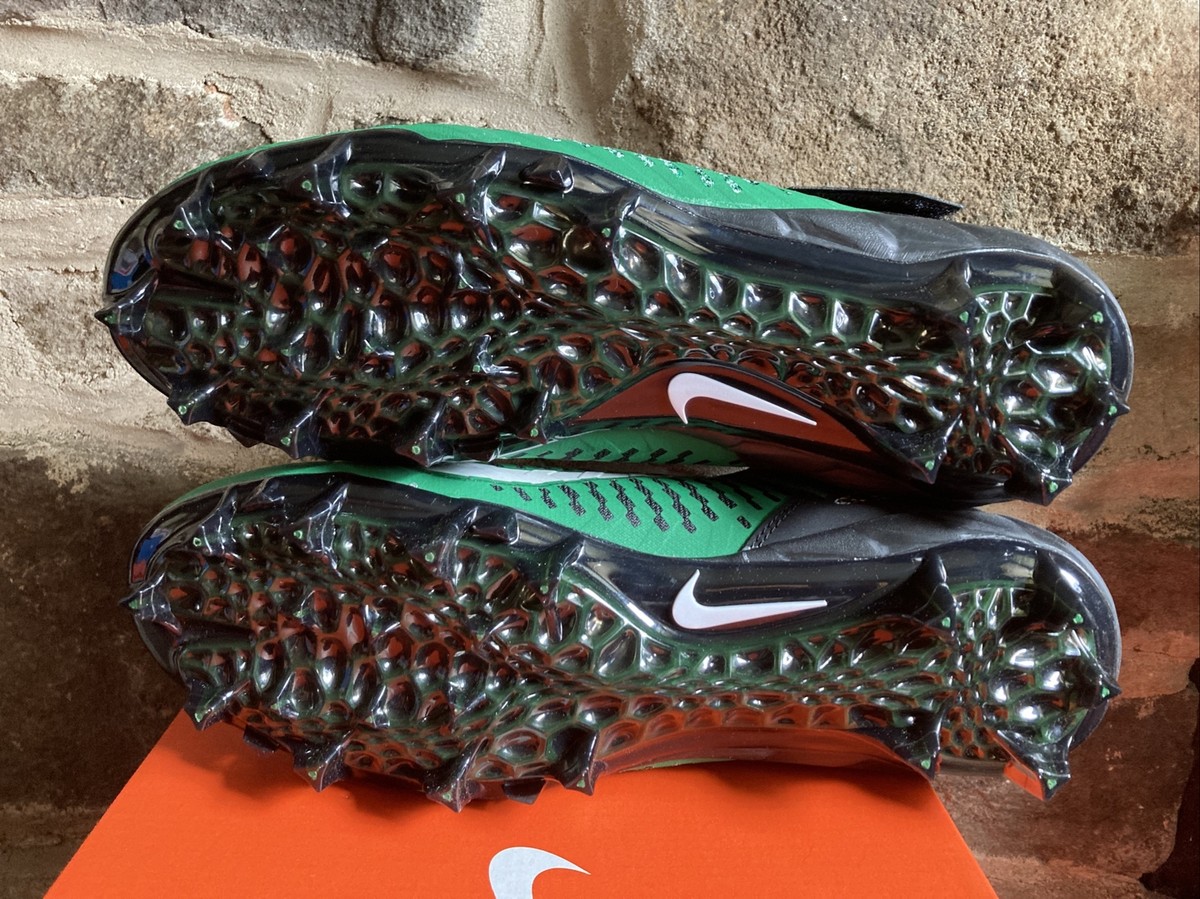 Nike Alpha Football Cleats Men’s Size 10 Green Black Mid AQ3209-301 Alpha Menace Pro 2 Mid  main image 3