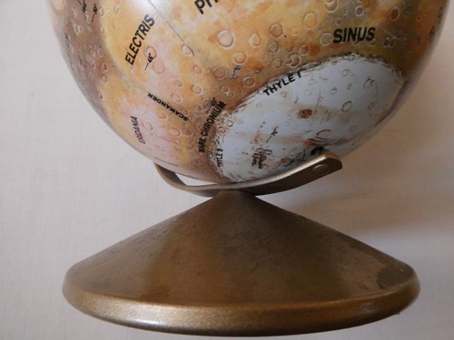 Mars Replogle Globe 6 Inch 15 cm Tin Globe on Stand 1970s - Picture 4 of 7