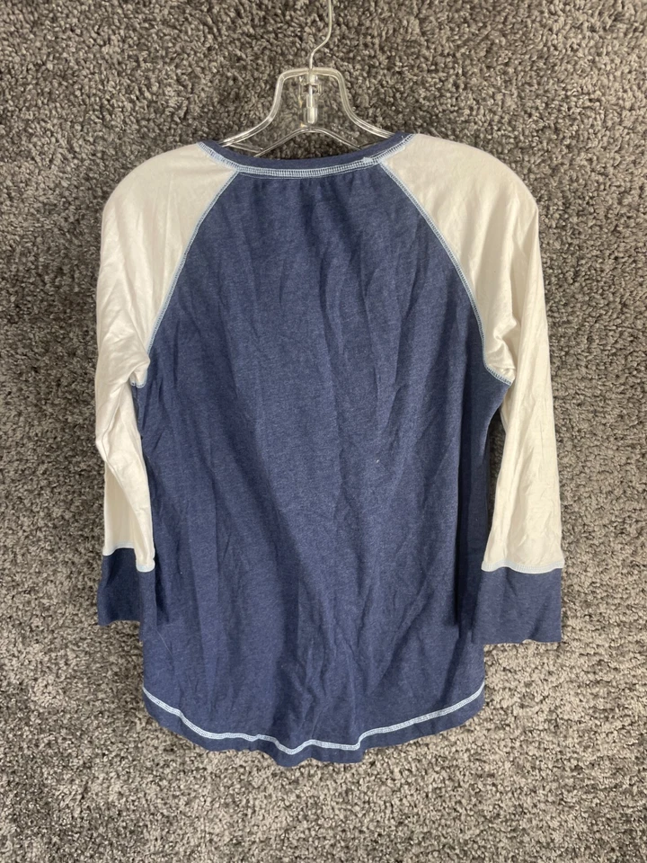 Kenneth Cole Reaction Conjunto de 2 Piezas para Dormir Para Mujer Mediano Azul Blanco Camisa y Corto Foto 2 de 4