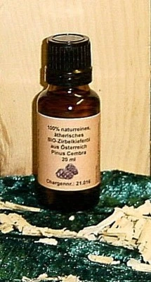 Zirbenöl BIO 20 ml, 100% reines Zirbenöl, Zirbe, Arve, Zirben