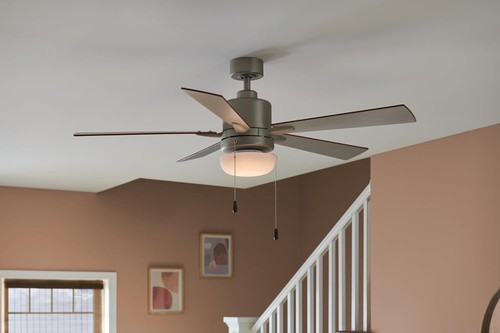Kichler 380940 9"W Single LED Ceiling Fan Light Kit - White - Picture 2 of 6