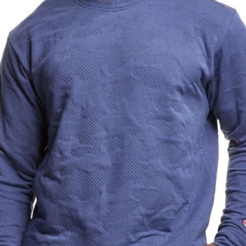 Champion Men's Sky Blue Textured Sport Layering Casual Crew Sweatshirt Size S - Picture 3 of 3